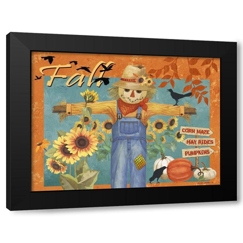 Fall Black Modern Wood Framed Art Print by Phillips, Anita