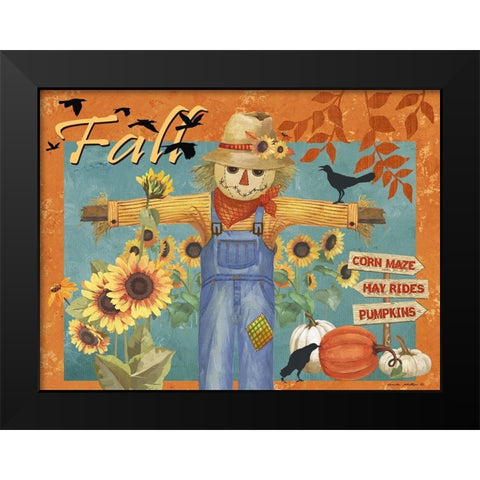 Fall Black Modern Wood Framed Art Print by Phillips, Anita