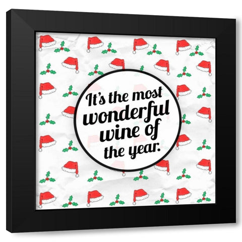 Wine of the Year Black Modern Wood Framed Art Print by Hutchins, Ashley