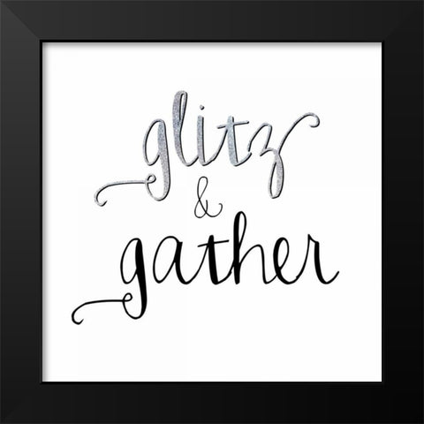 Glitz and Gather Black Modern Wood Framed Art Print by Hutchins, Ashley