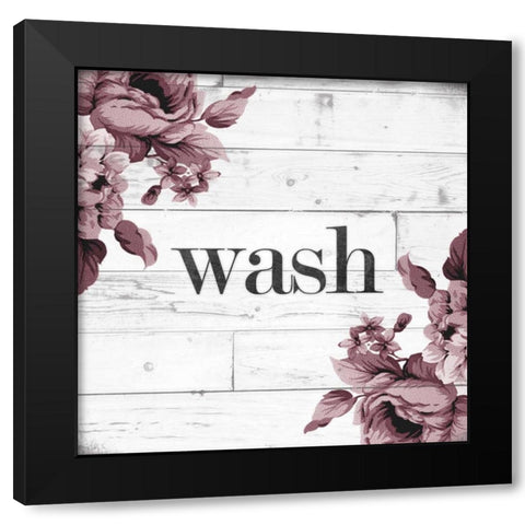 Wash Black Modern Wood Framed Art Print by Hutchins, Ashley