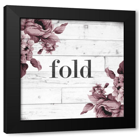Fold Black Modern Wood Framed Art Print by Hutchins, Ashley