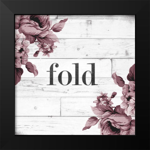 Fold Black Modern Wood Framed Art Print by Hutchins, Ashley