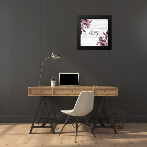 Dry Black Modern Wood Framed Art Print by Hutchins, Ashley