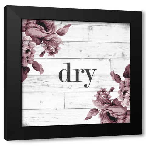 Dry Black Modern Wood Framed Art Print with Double Matting by Hutchins, Ashley