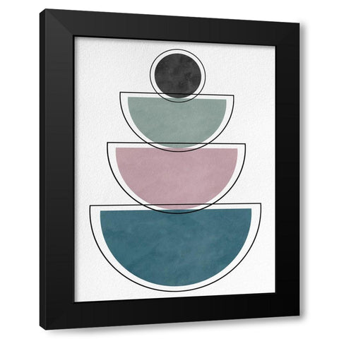 Geo I Black Modern Wood Framed Art Print by Hutchins, Ashley