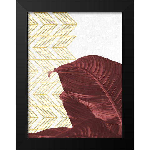 Red Black Modern Wood Framed Art Print by Hutchins, Ashley