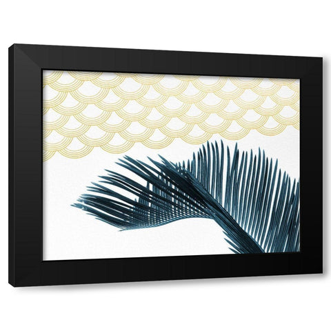 Teal Black Modern Wood Framed Art Print with Double Matting by Hutchins, Ashley