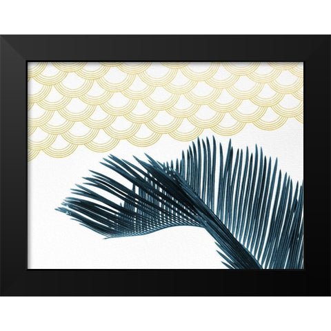 Teal Black Modern Wood Framed Art Print by Hutchins, Ashley