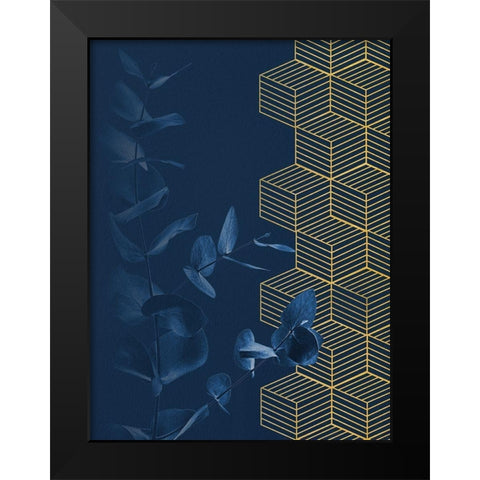 Blue II Black Modern Wood Framed Art Print by Hutchins, Ashley