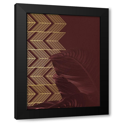 Red II Black Modern Wood Framed Art Print with Double Matting by Hutchins, Ashley