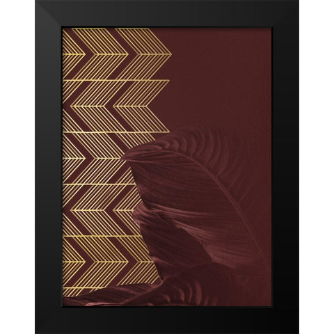 Red II Black Modern Wood Framed Art Print by Hutchins, Ashley