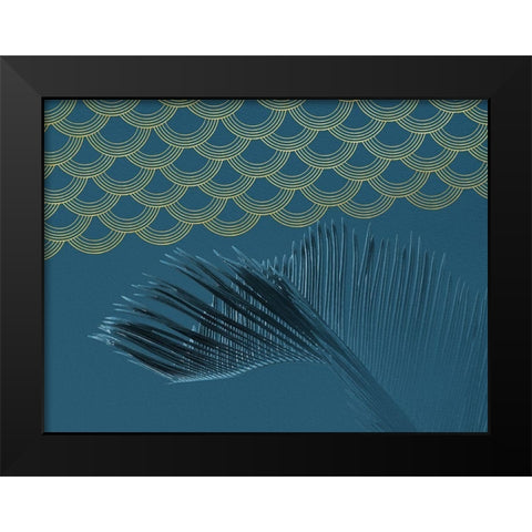 Teal II Black Modern Wood Framed Art Print by Hutchins, Ashley