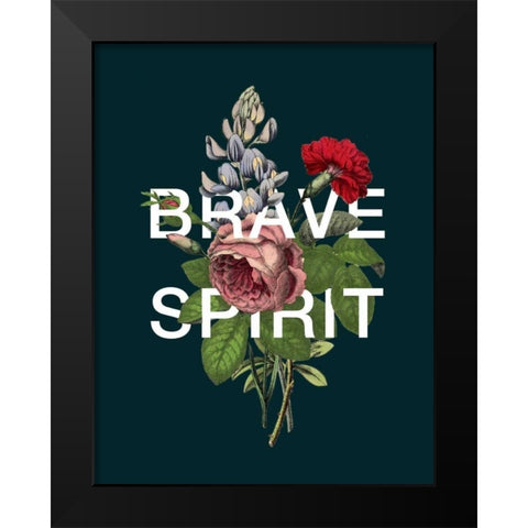 Brave Spirit Black Modern Wood Framed Art Print by Perrenoud, Aubree