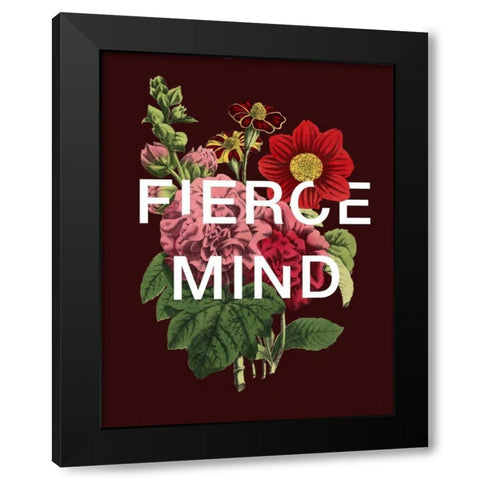Fierce Mind Black Modern Wood Framed Art Print with Double Matting by Perrenoud, Aubree