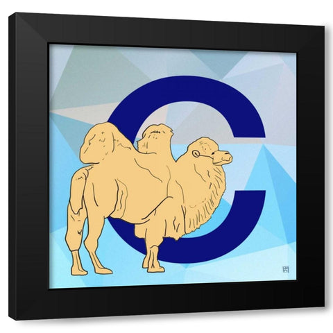 C Black Modern Wood Framed Art Print by Perrenoud, Aubree