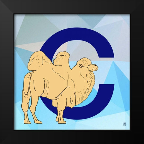 C Black Modern Wood Framed Art Print by Perrenoud, Aubree