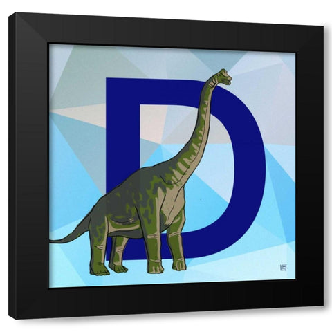 D Black Modern Wood Framed Art Print by Perrenoud, Aubree