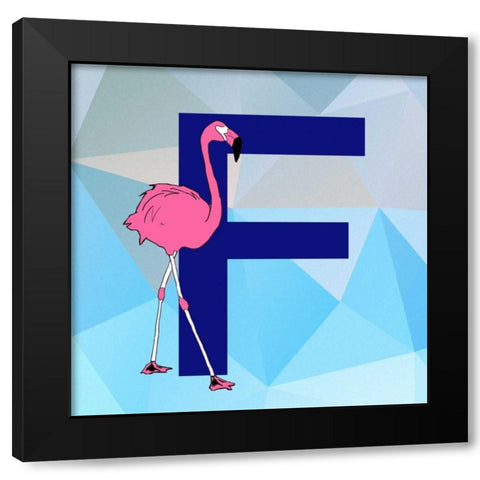 F Black Modern Wood Framed Art Print by Perrenoud, Aubree