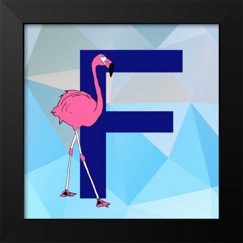 F Black Modern Wood Framed Art Print by Perrenoud, Aubree