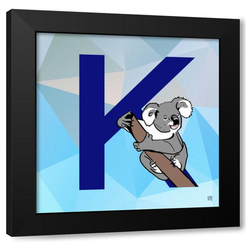 K  Black Modern Wood Framed Art Print with Double Matting by Perrenoud, Aubree