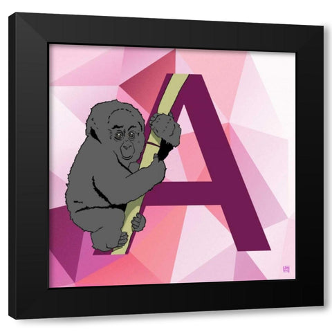 A Black Modern Wood Framed Art Print by Perrenoud, Aubree