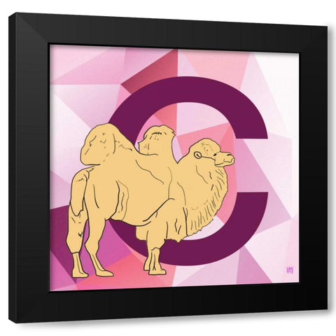 C Black Modern Wood Framed Art Print by Perrenoud, Aubree