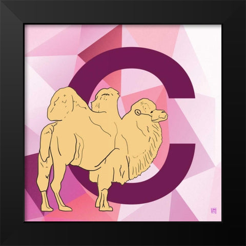 C Black Modern Wood Framed Art Print by Perrenoud, Aubree