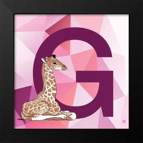 G Black Modern Wood Framed Art Print by Perrenoud, Aubree