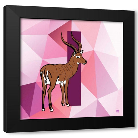 I Black Modern Wood Framed Art Print with Double Matting by Perrenoud, Aubree