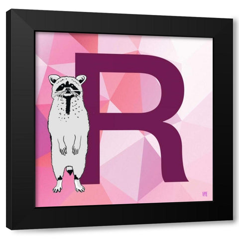 R Black Modern Wood Framed Art Print with Double Matting by Perrenoud, Aubree