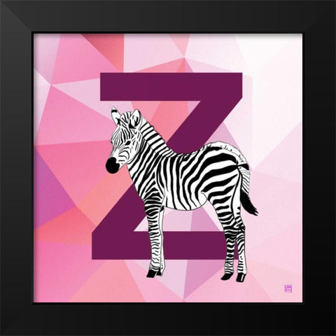 Z Black Modern Wood Framed Art Print by Perrenoud, Aubree