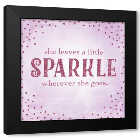 Sparkle II Black Modern Wood Framed Art Print with Double Matting by Perrenoud, Aubree