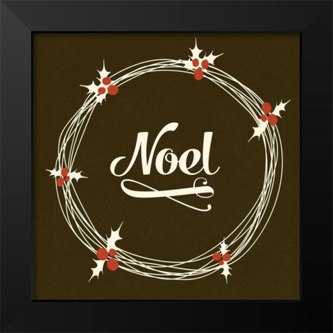 Noel Black Modern Wood Framed Art Print by Perrenoud, Aubree