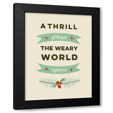 Rejoices Black Modern Wood Framed Art Print by Perrenoud, Aubree