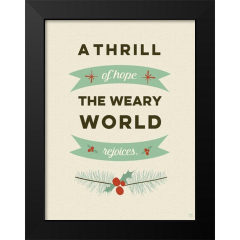 Rejoices Black Modern Wood Framed Art Print by Perrenoud, Aubree
