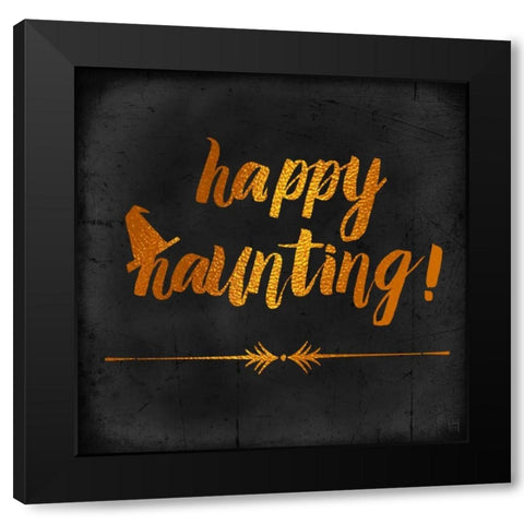 Happy Haunting Black Modern Wood Framed Art Print with Double Matting by Perrenoud, Aubree