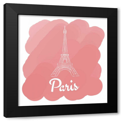 Paris Black Modern Wood Framed Art Print by Perrenoud, Aubree