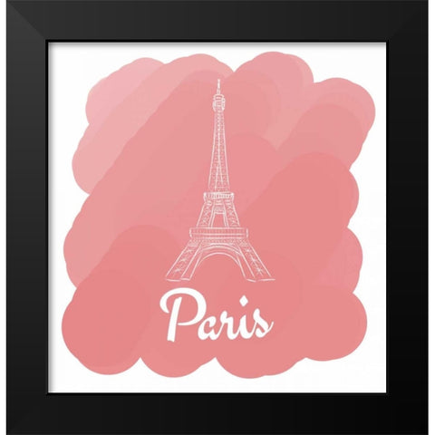 Paris Black Modern Wood Framed Art Print by Perrenoud, Aubree