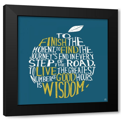 Wisdom Black Modern Wood Framed Art Print with Double Matting by Perrenoud, Aubree