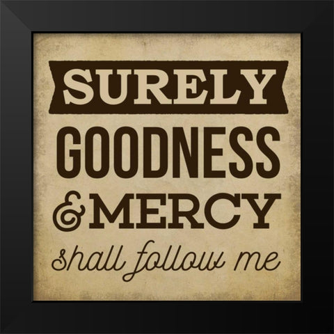 Surely Black Modern Wood Framed Art Print by Perrenoud, Aubree