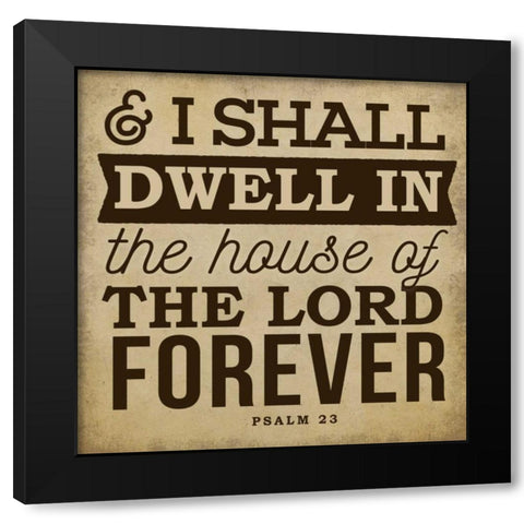 Shall Dwell Black Modern Wood Framed Art Print by Perrenoud, Aubree