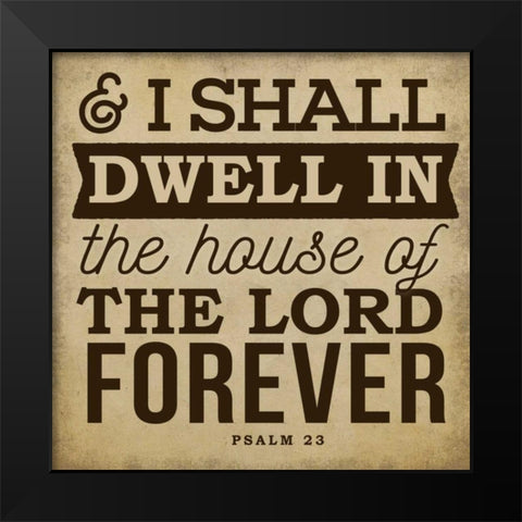 Shall Dwell Black Modern Wood Framed Art Print by Perrenoud, Aubree
