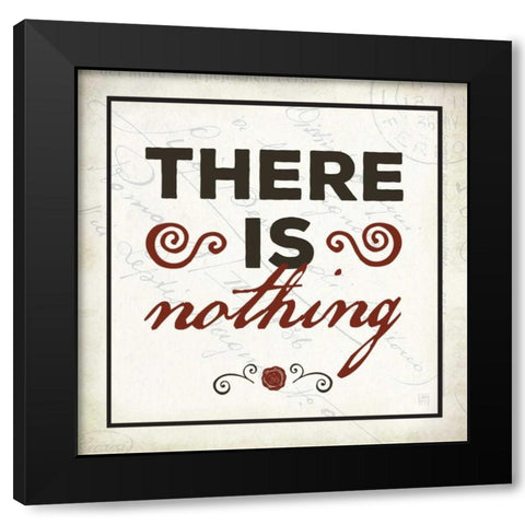 There is Nothing Black Modern Wood Framed Art Print with Double Matting by Perrenoud, Aubree