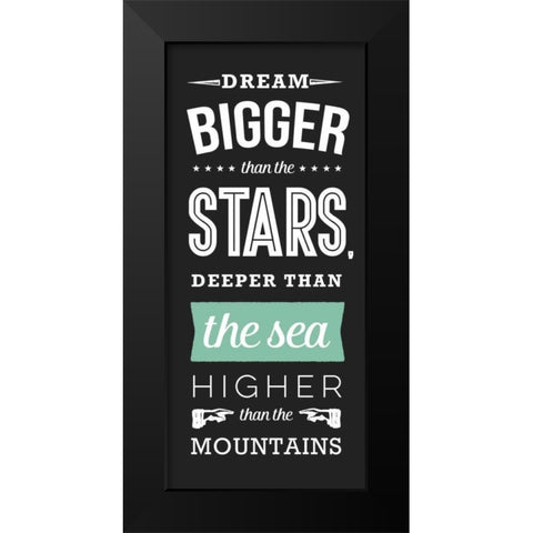 The Sea Black Modern Wood Framed Art Print by Perrenoud, Aubree