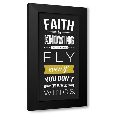 Faith Black Modern Wood Framed Art Print with Double Matting by Perrenoud, Aubree