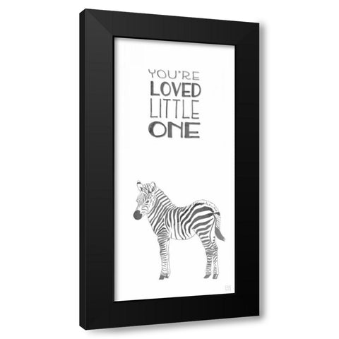 Loved Little One Black Modern Wood Framed Art Print with Double Matting by Perrenoud, Aubree
