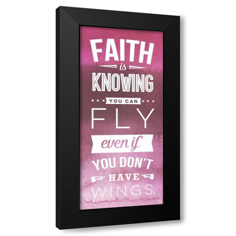 Faith Black Modern Wood Framed Art Print by Perrenoud, Aubree