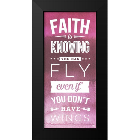 Faith Black Modern Wood Framed Art Print by Perrenoud, Aubree