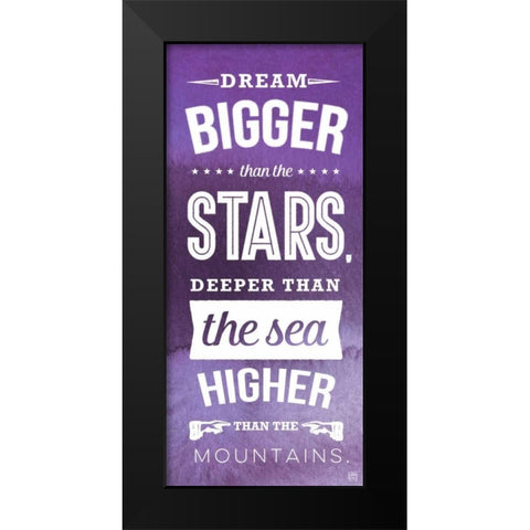 The Sea Dark Black Modern Wood Framed Art Print by Perrenoud, Aubree